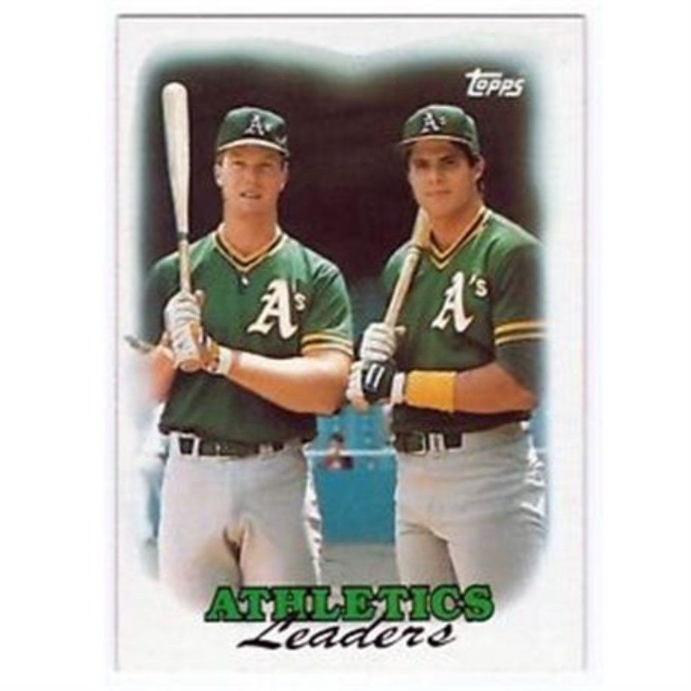 MARK MCGWIRE JOSE CANSECO 1988 TOPPS CARD